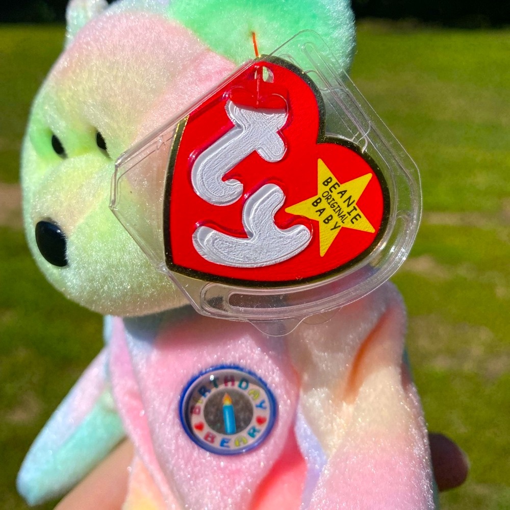 💫 Vintage TY Beanie Baby “B.B. Bear” 🐻 🥳 (Birthday) (Rare) - Picture 8 of 13